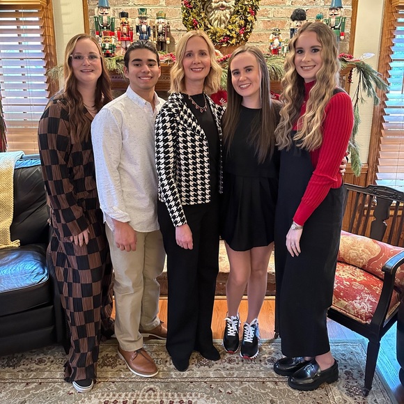 Dressed in Lala Original Long Sleeve Plissé Set in Mocha + Black Checkerboard - Picture 7 of 7